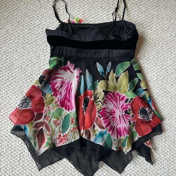 Sue Wong Velvet and Floral Top - Picture 2 of 6